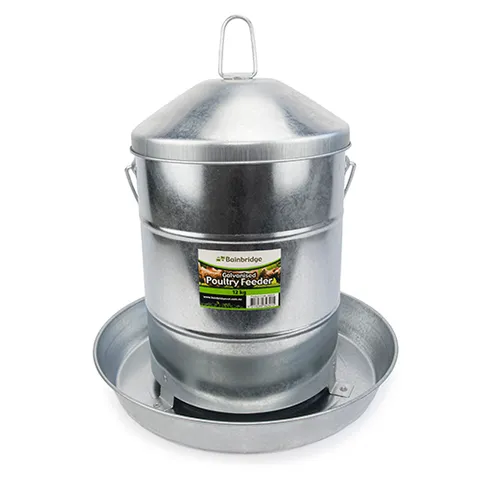 Galvanised Poultry Feeder - Image 2