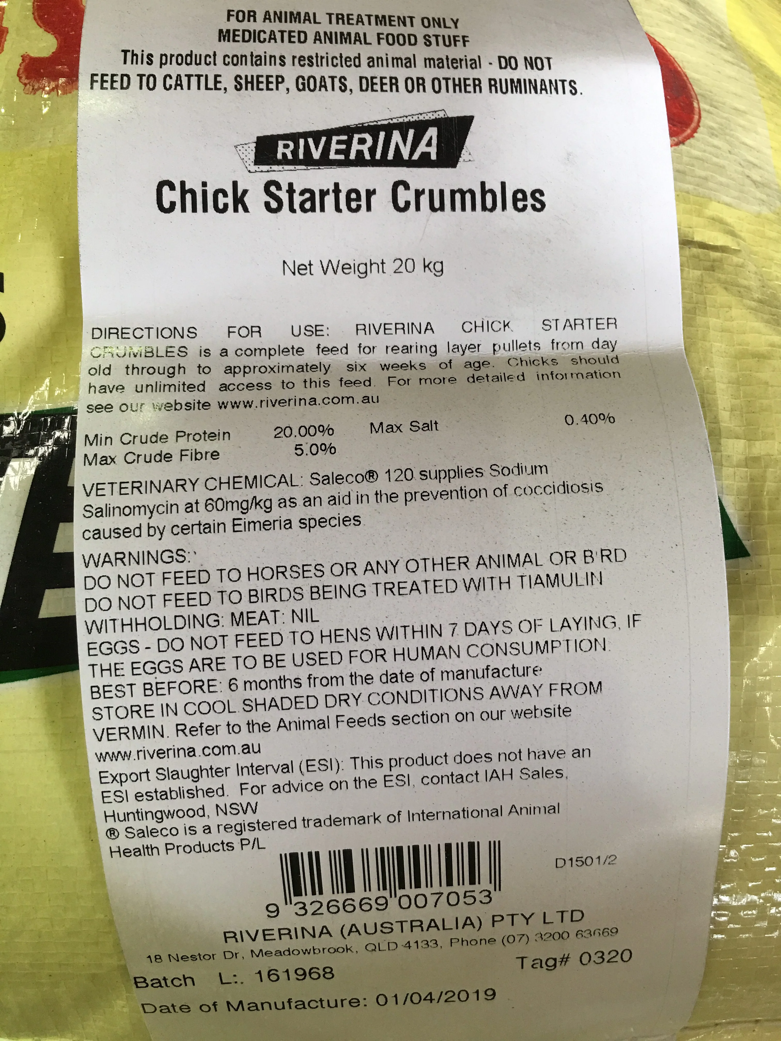 Riverina Chick Starter Crumbles - Image 3