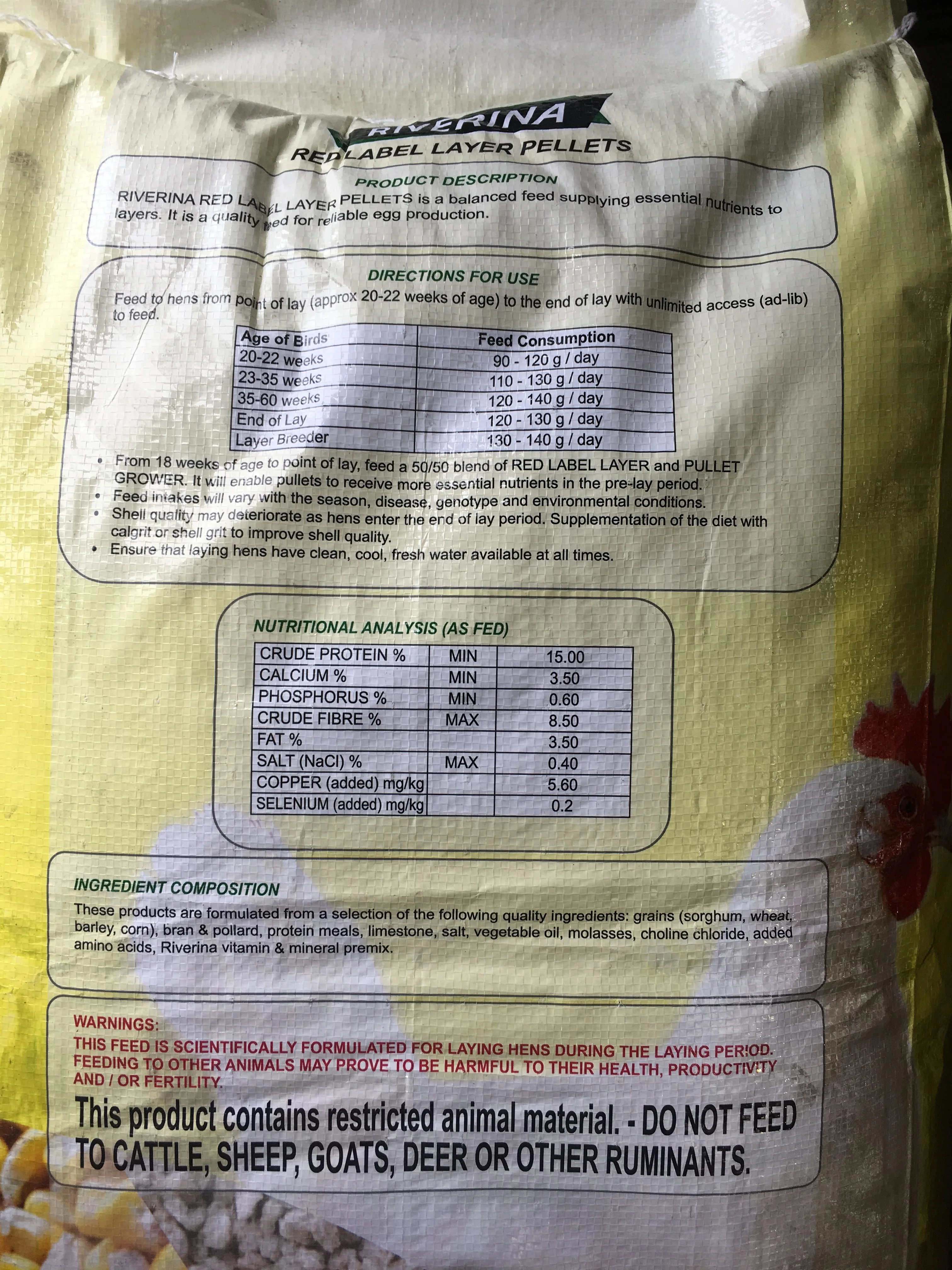 Riverina Red Label Layer Pellets 20kg - Image 3
